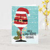 Carte have a wonderful christmas wine-derful (Fleur jaune)