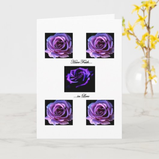 Carte Have Faith (Fleur jaune)