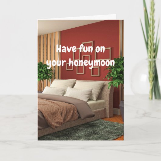 Carte Have fun on your honeymoon. (Devant)