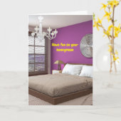 Carte Have fun on your honeymoon. (Fleur jaune)