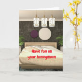 Carte Have fun on your honeymoon. (Fleur jaune)