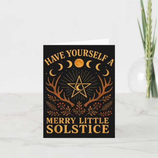 Carte Have Yourself A Merry Little Solstice Witchcore  (Devant)