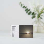 Carte hawaïenne de profil de coucher du soleil (Debout devant)