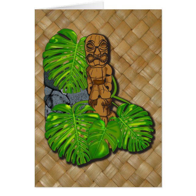 Carte hawaïenne de Tiki Lauhala (Devant)