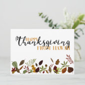 Carte Hawaii Fall Folid Thanksgiving (Debout devant)