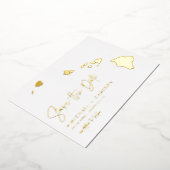 Carte Hawaii Mini Script Photo Enregistrer La Date (Rotation)