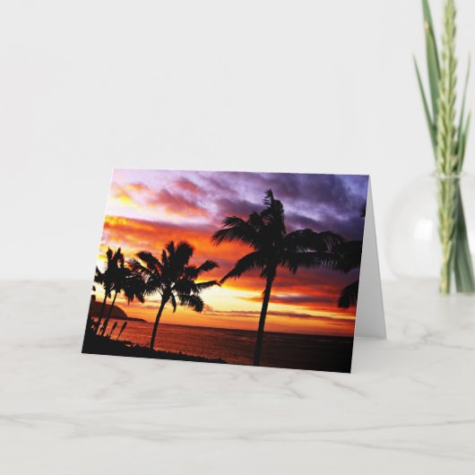 Carte Hawaii Sunset (Devant)