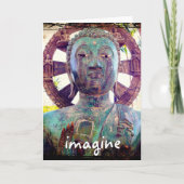 Carte Hawaii Tropical Antique Bouddha Imagine Script (Devant)