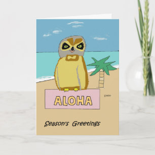 Carte Hawaiian Owl Holiday