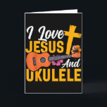 Carte Hawaiian Ukulele Uke Jesus Faith Christian I Love<br><div class="desc">Hawaiian Ukulele Uke Jesus Faith Christian I Love Jesus And</div>