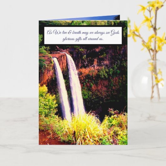 Carte Hawaiian Words and Quotes (Fleur jaune)