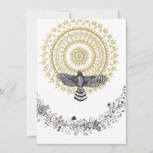 Carte Hawk Dreams Large Flat Note Card