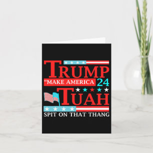 Carte Hawk Tuah Funny Viral Humour Mème Vidéo Tee Girl 2