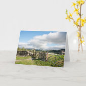 Carte Hawkshead Cumbria Angleterre (Fleur jaune)