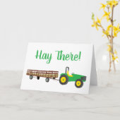 Carte Hay There Tracteur et Hay Wagon Hayride (Fleur jaune)