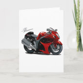 Carte Hayabusa Red-Black Bike (Devant)