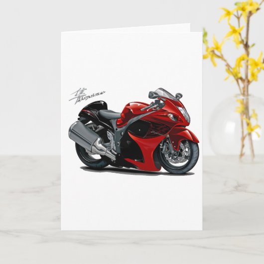 Carte Hayabusa Red-Black Bike (Fleur jaune)