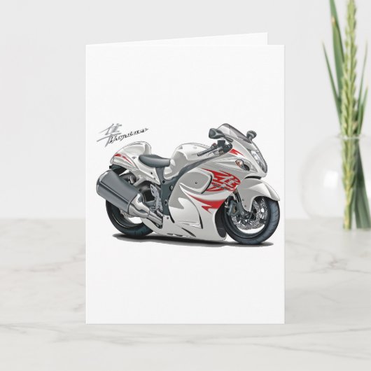 Carte Hayabusa White-Red Bike (Devant)
