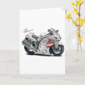 Carte Hayabusa White-Red Bike (Fleur jaune)