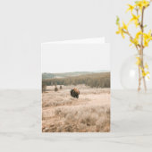 Carte Hayden Valley -- 4" x 5.6" Notecard (Fleur jaune)