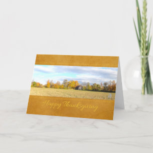 Carte Hayed Field & Grange Thanksgiving Card