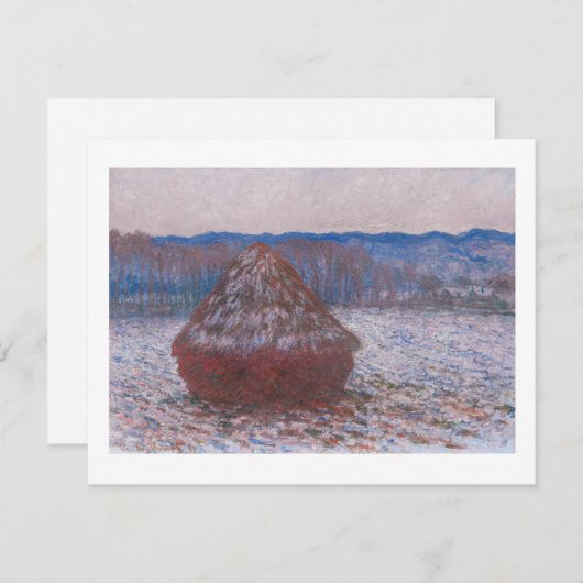 CARTE "HAYSTACKS" 1890-1891 CLAUDE MONET POSTCARD (Devant / Derrière)