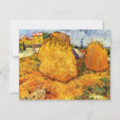 Carte Haystacks en Provence par Vincent van Gogh (Devant)