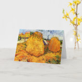 Carte Haystacks en Provence par Vincent van Gogh (Fleur jaune)