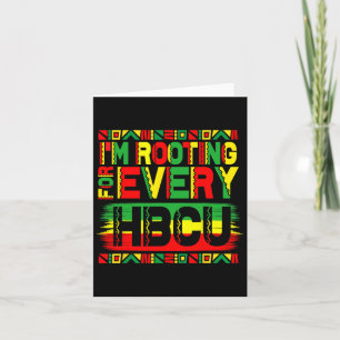 Carte Hbcu Black History Mois Je soutiens pour chaque Hb