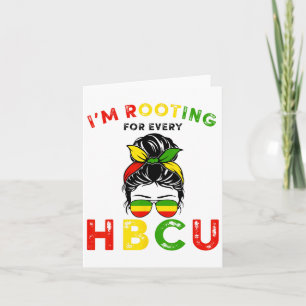 Carte Hbcu Histoire Noire Messy Bun Je me soutiens pour