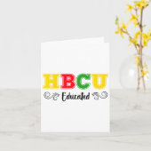 Carte Hbcu Pride Éducée Histoire Collèges Noirs Univ (Fleur jaune)