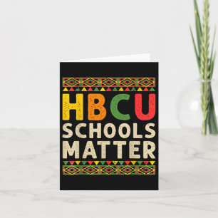 Carte Hbcu School Historique Black College Étudiant Alum