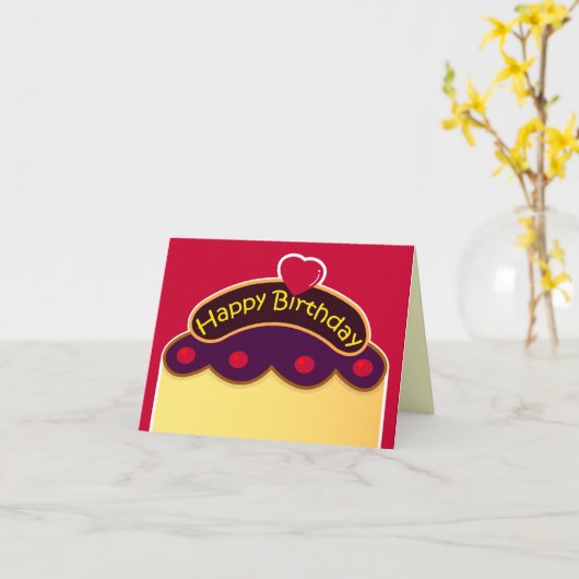 Carte HBD (Fleur jaune)