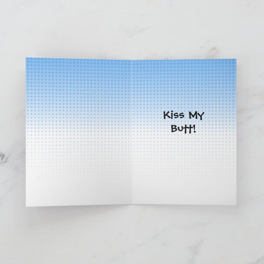 Carte Hé 2020, Embrasse mon Cul Drôle de Nouvel An (Intérieur)