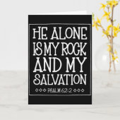 Carte He Alone Is My Rock And Salvation Psalm 62_2  (Fleur jaune)