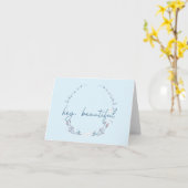 Carte Hé Beau ! (Fleur jaune)