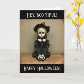 Carte Hé, bordel ! Joyeux Halloween ! (Fleur jaune)