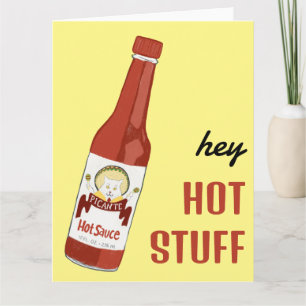 Carte HÉ CHAUD CHAUD CHAUD Sauce épicée Chat Maracas Amo