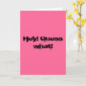 Carte Hé ! Devine quoi ! (Fleur jaune)