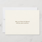 Carte He has RISEN Bible Verse Brown Religious Easter (Dos)