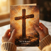 Carte He Is Risen Christian Easter