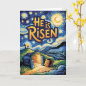 Carte “He is Risen Easter Bulk Church Congregation (Fleur jaune)