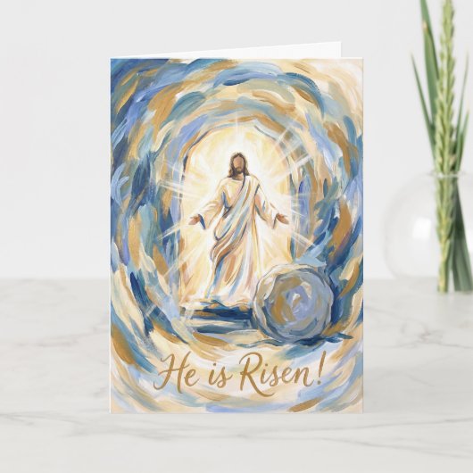 Carte He Is Risen in Glory Easter Card (Devant)