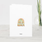 Carte He Is Risen Indeed Easter Card (Dos)