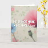 Carte He Is Risen Message Card (Fleur jaune)