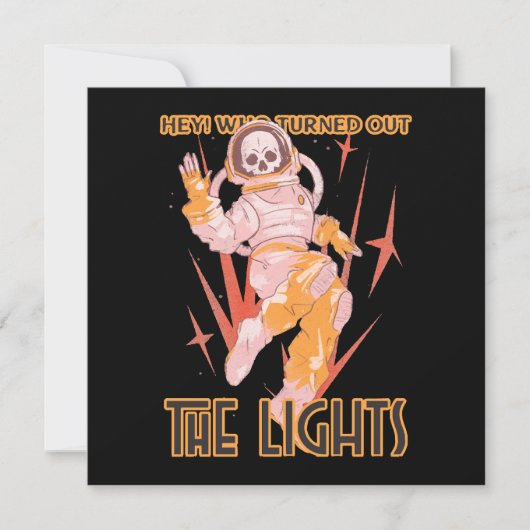 Carte Hé ! Qui A Éclaté Les Lumières (Devant)