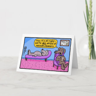 Carte Hé, tout va bien - nous avons tous peur...