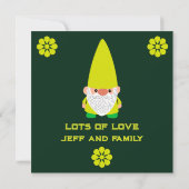 Carte Head Garden Gnome Gardener (Dos)