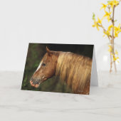 Carte Headshot 1 de cheval d'Appaloosa (Fleur jaune)