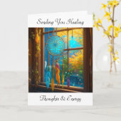 Carte Healing Energy Dreamcatcher dans la fenêtre | Bien (Fleur jaune)